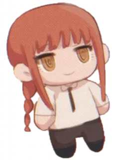 🙂 Makima Chainsaw Man anime, manga, cartoon, makima, chainsaw man telegram sticker