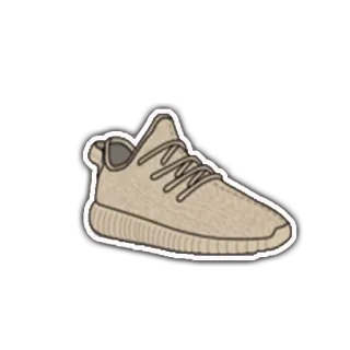 👟 sepatu, sneaker, yeezy, alas kaki, mode, gaya telegram sticker