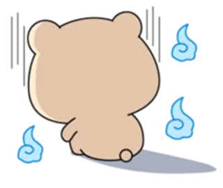 👿 ours, dessin animé, fantôme, mignon, animal whatsapp sticker