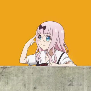 🤓 Chika Fujiwara Kaguya-sama: Love Is War Аниме, Чика, Чика Фудзивара, Кагуя-сама, Любовь это война, Мило, Девушка telegram sticker