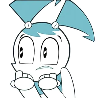 😰 Jenny Wakeman My Life as a Teenage Robot dessin animé, robot, Jenny Wakeman, Jenny Robot, Nickelodeon telegram sticker