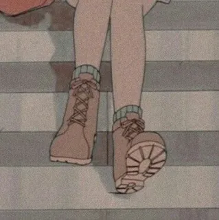 😕 bottes, chaussures, jambes, rayures, marche, mode telegram sticker