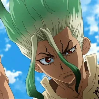 🗿 Senku Ishigami Dr. Stone anime, Dr. Stone, Senku Ishigami, science, invention telegram sticker