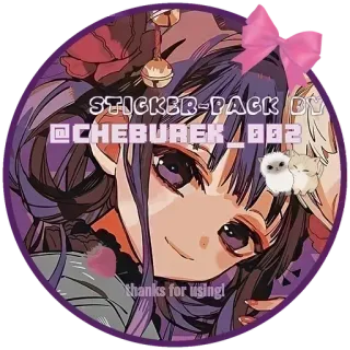 🎀 STICKER-PACK BY
@CHEBUREK_002
thanks for using! Anime, Mädchen, Süß, Sticker, Fanart, Manga telegram sticker