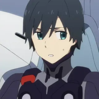 🍤 Hiro Darling in the Franxx 动漫, 希罗, Darling in the Franxx, 驾驶员 telegram sticker