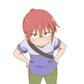 😶 Kobayashi Miss Kobayashi's Dragon Maid アニメ, 小林さんちのメイドラゴン, 小林, キャラクター, 漫画 telegram sticker