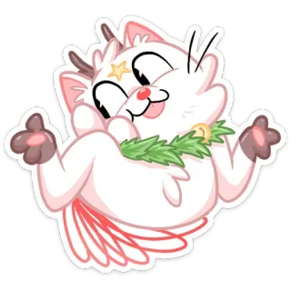 🤷‍♂️ Katze, süß, Cartoon, Sticker, Tier, Kawaii telegram sticker