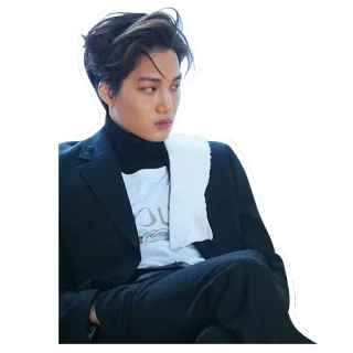 🕶 kpop, idol, kai, coreano, cantante, ballerino, attore, modello telegram sticker
