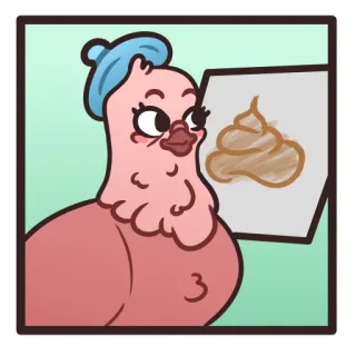 🤩 pombo, desenho animado, pássaro, desenho, animal, humor telegram sticker