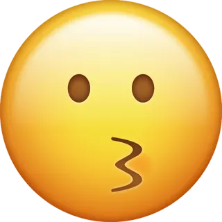 😗 emoji, kiss, love, affection, kissing face telegram sticker