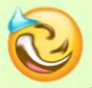 😅 Emoji, Faccia, Divertente, Cartone animato, Meme telegram sticker