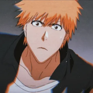 🔥 Ichigo Kurosaki Bleach anime, manga, ichigo, kurosaki, bleach, nhân vật whatsapp sticker