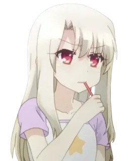 😒 Anime, Gadis, Lucu, Karakter, Permen lolipop, Ilustrasi telegram sticker