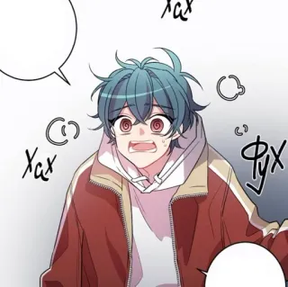 🥵 хах อนิเมะ, มังงะ, การ์ตูน, กลัว, สีหน้า telegram sticker