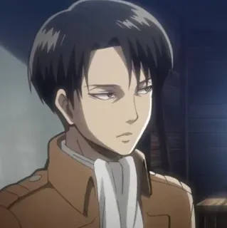 🔗 Levi Ackerman Attack on Titan Anime, Postać, Korpus Zwiadowczy, Levi, Ackerman, Atak Tytanów telegram sticker