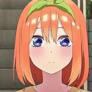 🧩 Yotsuba Nakano The Quintessential Quintuplets Anime, Manga, Yotsuba Nakano, The Quintessential Quintuplets, Mignon, Fille telegram sticker