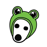 🐸 개구리, 만화, 동물, 초록색, 마스코트, 웃긴 telegram sticker