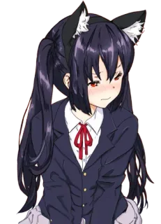 😸 Anime, Fille chat, Kemonomimi, Mignon, Fille, Kawaii whatsapp sticker