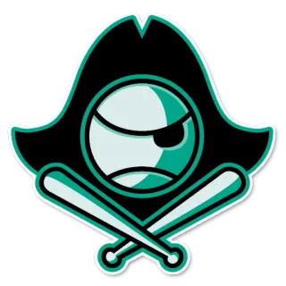 ⚾️ 야구, 해적, 스포츠, 로고, 마스코트, 팀 telegram sticker