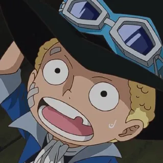 🔥 Sabo One Piece Anime, Sabo, One Piece, Personagem telegram sticker