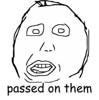 💨 passed on them Мем, Лицо, Выражение, Смешно telegram sticker