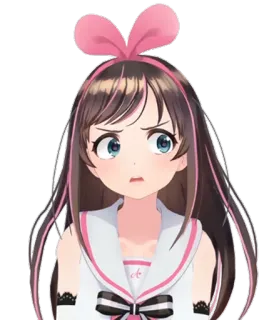 😱 Kizuna AI kizuna ai, vtuber, anime, carino, youtuber virtuale, giapponese, kawaii telegram sticker