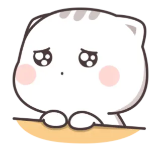 🥺 kot, słodki, smutny, kawaii, naklejka, płaczący, zwierzę telegram sticker
