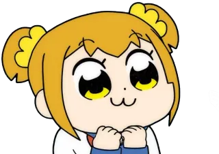 🤗 Popuko Pop Team Epic anime, manga, cute, funny, kawaii, pop team epic, popuko telegram sticker
