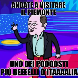 😜 ANDATE A VISITARE
IL PIEMONTE
UNO DEI POOOOSTI
PIÙ BEEEELLI D'ITAAAALIA turismo, Italia, Piemonte, viaggi telegram sticker