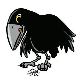 Little Crow Vol.2 (by Nat Guix) whatsapp stickers