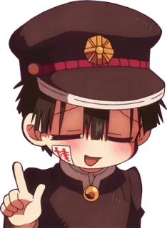 ☝️ Hanako-kun Toilet-bound Hanako-kun Anime, Manga, Hanako-kun, Fantasma, Uniforme escolar telegram sticker