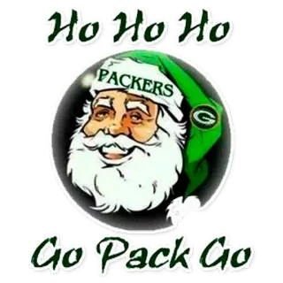 PackersChristmas whatsapp stickers