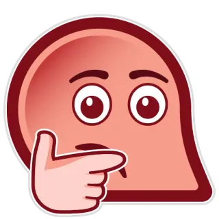 🤔 berpikir, merenung, bertanya, ragu, tidak yakin, emoji, berpikir telegram sticker