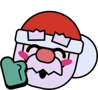 👍 santa claus, christmas, cartoon, cute, holiday, winter telegram sticker