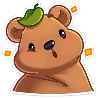 😦 Bär, Tier, Niedlich, Cartoon, Sticker, Freundlich whatsapp sticker
