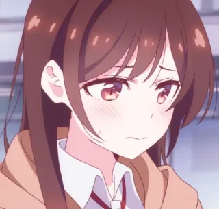 🌸 anime, cewek, sedih, chizuru, mizuhara whatsapp sticker