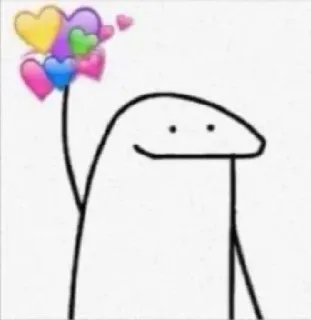 🤛 florkofcows, hart, liefde, schattig, stickfiguur telegram sticker