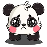 😭 Panda, Niedlich, Tier, Traurig, Cartoon whatsapp sticker