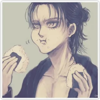 Eren Yeager SNK telegram stickers