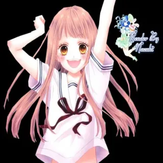 🤩 Render By Mazaki Anime, Mädchen, Fröhlich, Illustration, Charakter, Niedlich, Manga whatsapp sticker