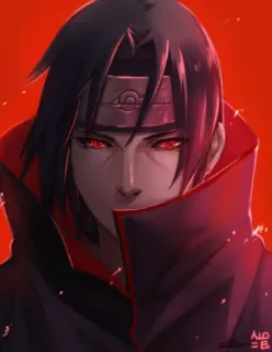 😈 Itachi Naruto Itachi Uchiha, Naruto, anime, manga, ninja, Sharingan telegram sticker