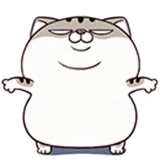 😠 Katze, Sticker, süß, Tier, Cartoon telegram sticker