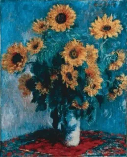 🌷 Sonnenblumen, Blumen, Vase, Gemälde, Kunst, Stillleben telegram sticker
