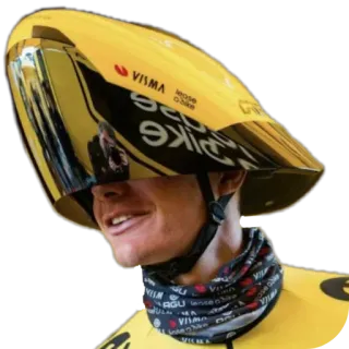 🖼 lease a bike Ciclismo, Atleta, Casco, Sport, Visma, Lease a Bike telegram sticker