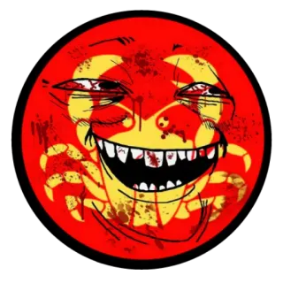 😁 Emoji, Terror, Espeluznante, Sangre, Miedo telegram sticker