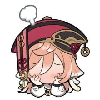 ☺️ Yanfei Genshin Impact Anime, Jeu vidéo, Dessin animé, Mignon, Sticker, Yanfei, Genshin Impact telegram sticker