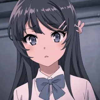 🐰 Mai Sakurajima Rascal Does Not Dream of Bunny Girl Senpai anime, girl, cute, sakurajima, mai, bunny girl telegram sticker