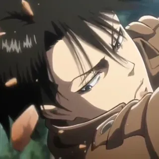 ⚔ Levi Ackerman Attack on Titan Anime, Manga, Levi, Ackerman, Attack on Titan, Karakter telegram sticker