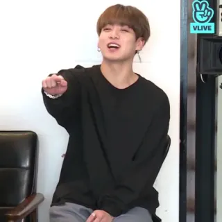 🔚 Jungkook kpop, sänger, männlich, person whatsapp sticker
