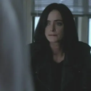 🥀 Jessica Jones Jessica Jones, Marvel, Netflix, supereroe, Kristen Ritter, donna, capelli scuri telegram sticker